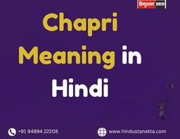 Chapri Meaning in Hindi